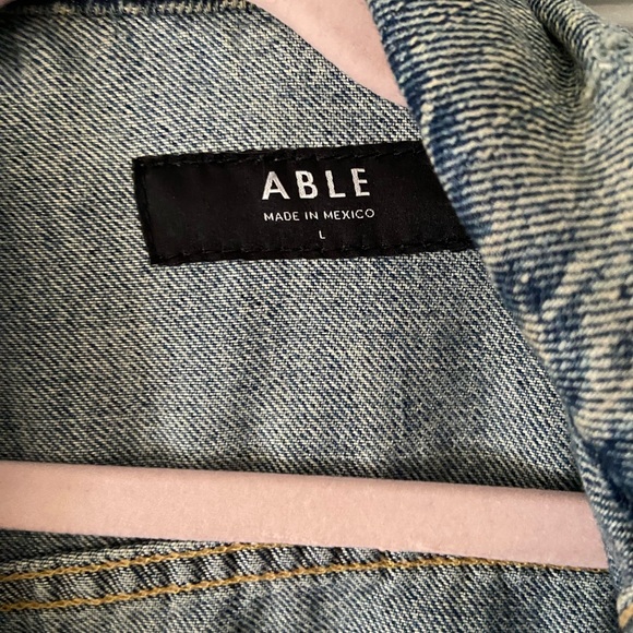 ABLE Merly Oversized Denim jacket in Original wash - Picture 6 of 7